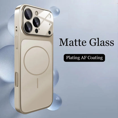 Original Glass Nano Matte Case For iPhone 17, 17 Air, 17 Pro Max, 17 Pro Magnetic For Magsafe Wireless Charging Armor Funda