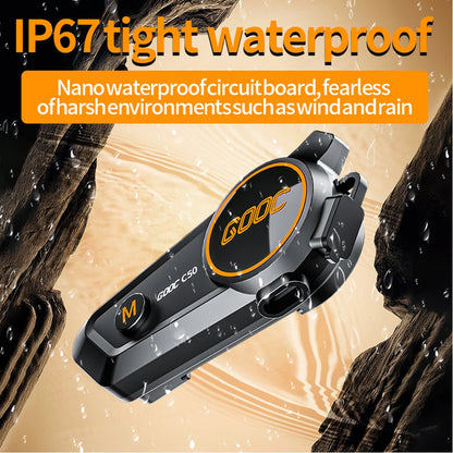 Bluetooth 5.3 Helmet Headset – Waterproof Hands-Free Speaker & MP3 Player for Motorcycle