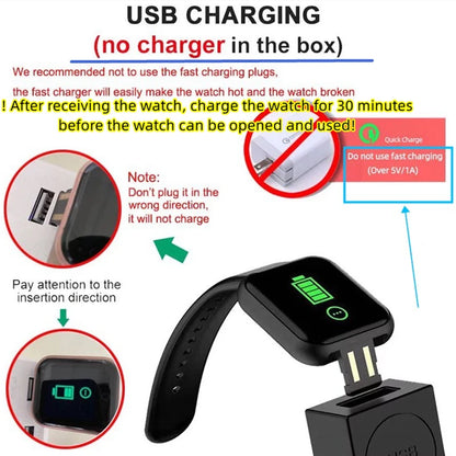 Y68 D20 Smartwatch – Fitness Tracker, Sleep Monitor, Music Control & Alarm Clock