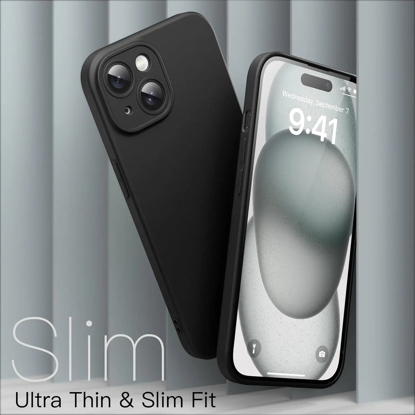 Frosted Soft Silicone Case – Slim Matte Back Cover for iPhone 12/13/14/15/16