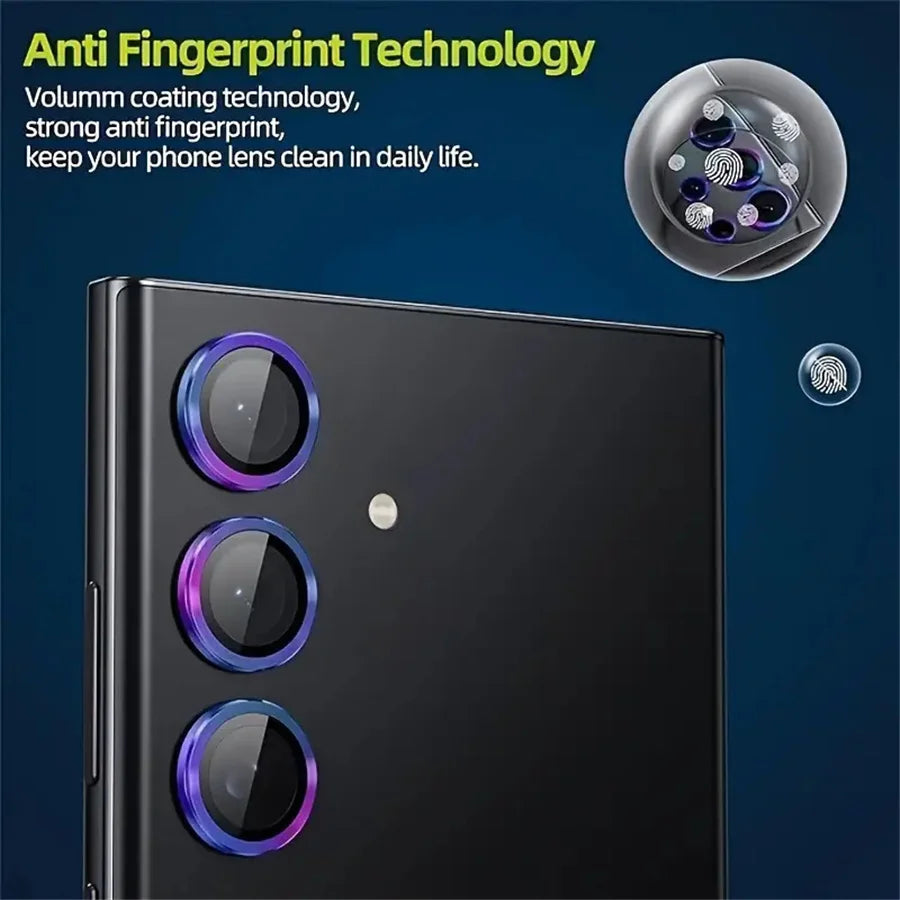 3Pcs Metallic Lens Protector Set – Full Camera Protection for Samsung Galaxy S25+, S23 FE, S24, A15, A35, A55"