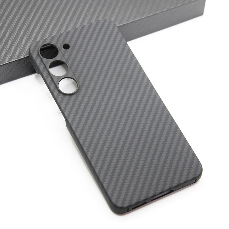 ZXKE Carbon Fiber Magnetic Case – Aramid Shell for Galaxy S23/S24/S25 Ultra, MagSafe & Car Mount Compatible