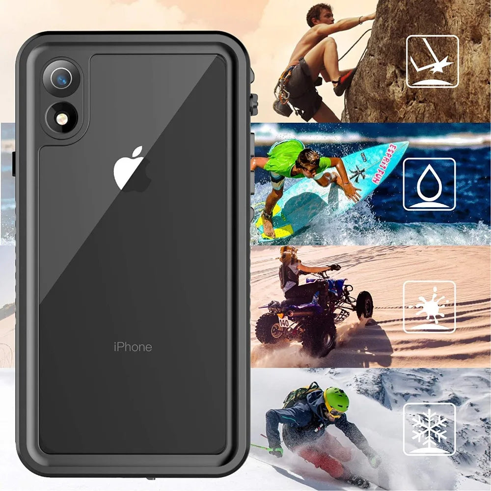 FS IP68 Waterproof Case – Clear Diving Phone Cover for iPhone 7 to 16 Series