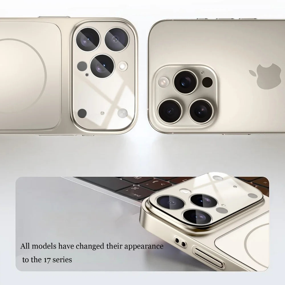 Original Glass Nano Matte Case For iPhone 17, 17 Air, 17 Pro Max, 17 Pro Magnetic For Magsafe Wireless Charging Armor Funda