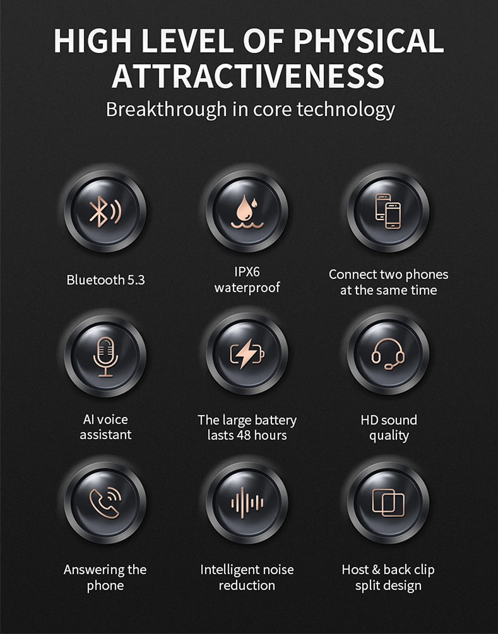 Bluetooth 5.3 Helmet Headset – Waterproof Hands-Free Speaker & MP3 Player for Motorcycle