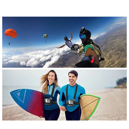 All-in-One 6pcs Action Camera Kit – Adjustable Head & Chest Mounts for GoPro, Phone & Osmo