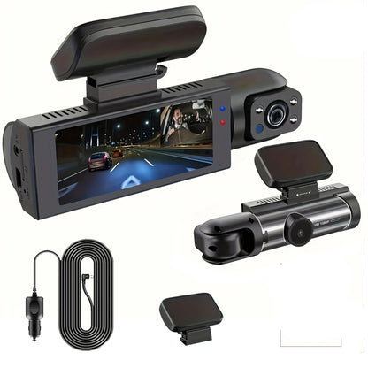 Dual Lens Car DVR 1080P – Interior & Front Dash Cam Full HD Vehicle Recorder