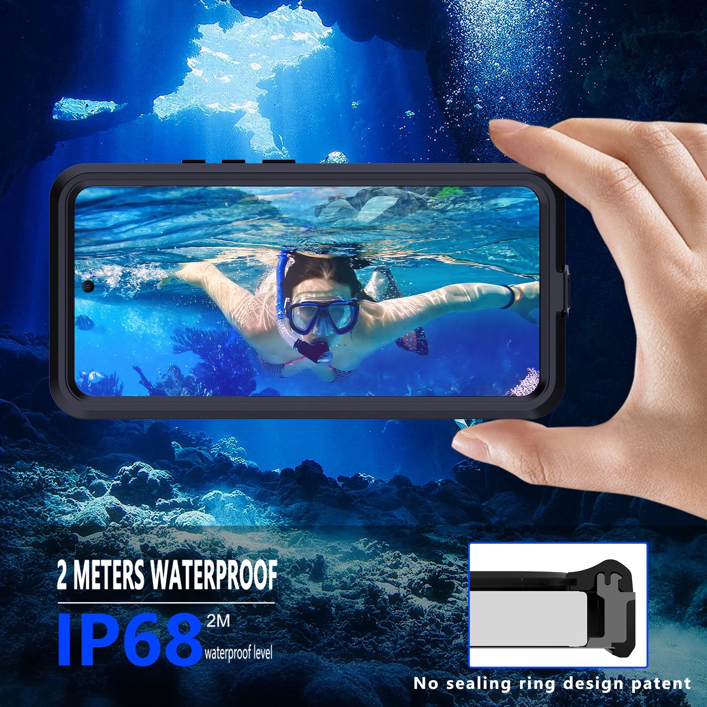 Shellbox Diving Case for Redmi Note 14 Pro 5G – Waterproof & Shockproof Underwater Cover
