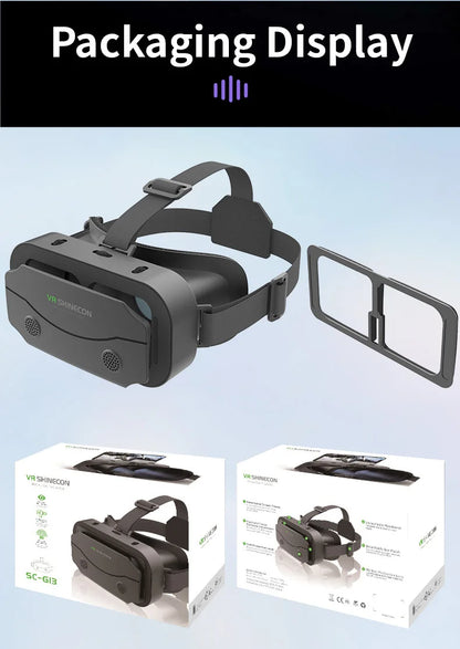 SHINECON 3D VR Glasses – Virtual Reality Headset for 5-7'' Phones with Original Box