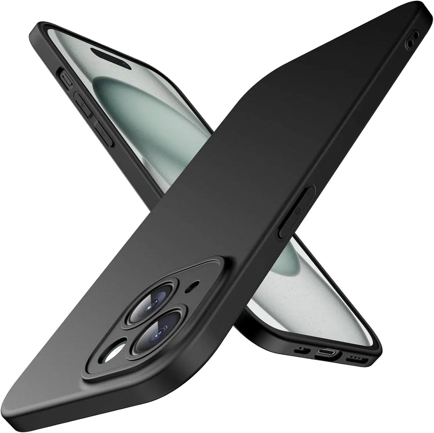 Frosted Soft Silicone Case – Slim Matte Back Cover for iPhone 12/13/14/15/16