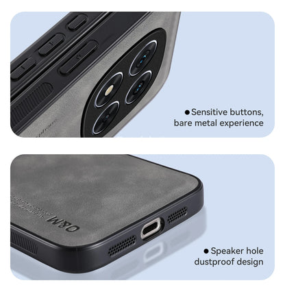 Nubuck Leather Magnetic Case – Shockproof Back Cover for Redmi Note 14 Pro / Pro Plus