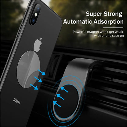 Magnetic Car Phone Holder – 360° Air Vent Mount for iPhone, Samsung & Huawei