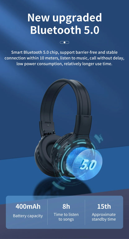 ZEALOT B570 Bluetooth Headphones – LCD, HiFi Sound, FM & TF Card Support