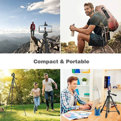103cm Lightweight Tripod for Phone & Camera – Portable with Bluetooth Control & Desktop Stand