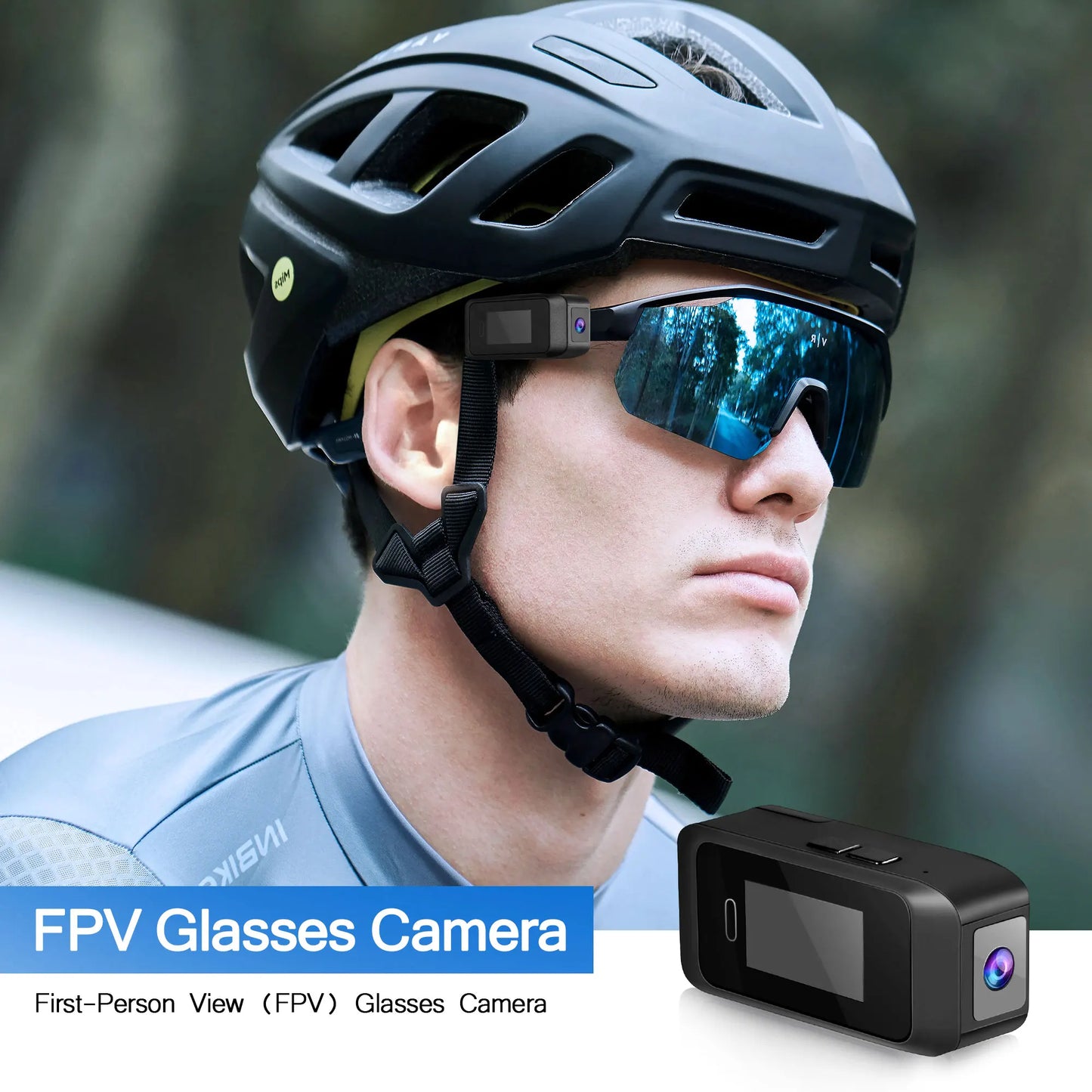 Wearable Glasses Camera 1080P – Mini Portable Video Recorder with Head-Mounted Design