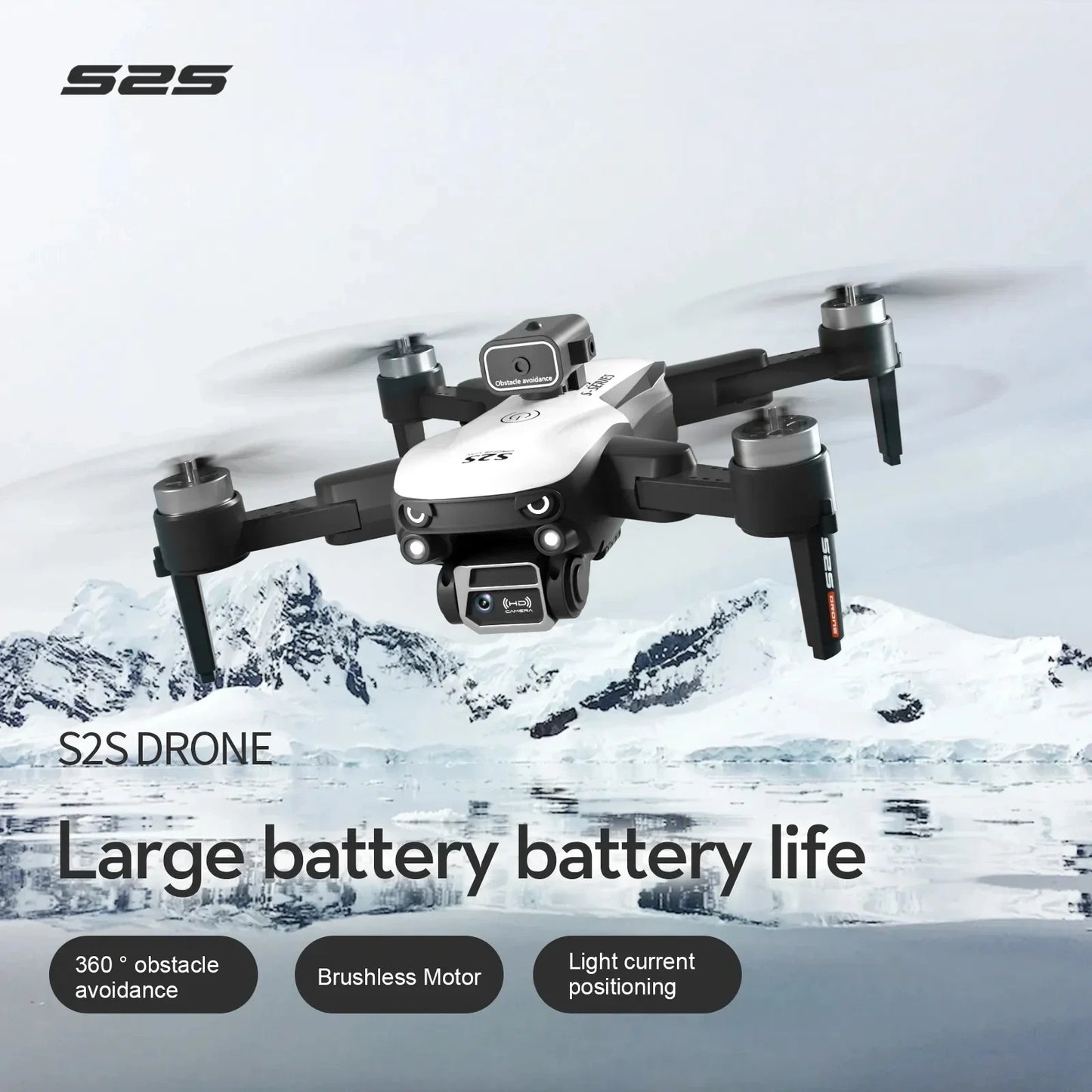 S2S Mini Drone 4K/8K – Foldable RC Quadcopter with Obstacle Avoidance & HD Camera