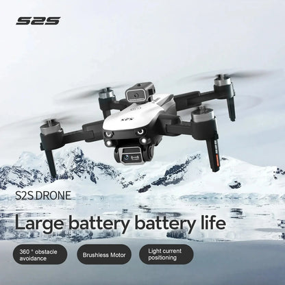 S2S Mini Drone 4K/8K – Foldable RC Quadcopter with Obstacle Avoidance & HD Camera