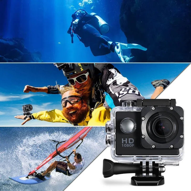4K Ultra HD Action Camera – Waterproof with 2.0” Screen for Helmet & Outdoor Sports