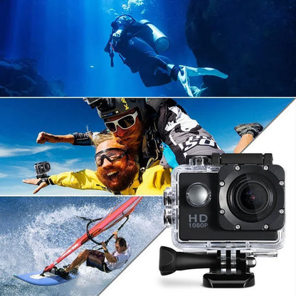4K Ultra HD Action Camera – Waterproof with 2.0” Screen for Helmet & Outdoor Sports