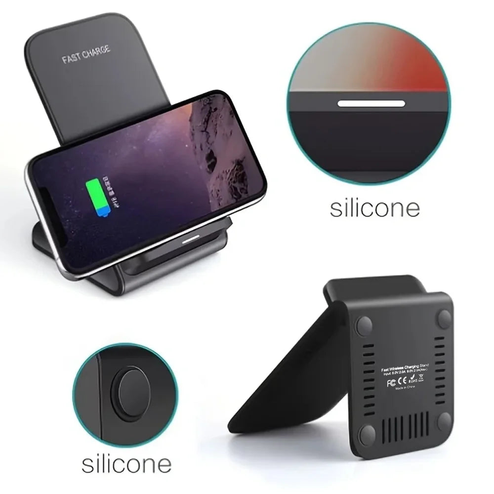 40W Wireless Charging Stand – Ultra Fast Charger for Samsung, iPhone & Xiaomi