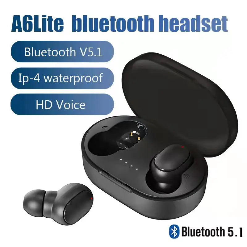 A6S TWS Wireless Earbuds – Bluetooth Stereo Headphones for Sport & Music