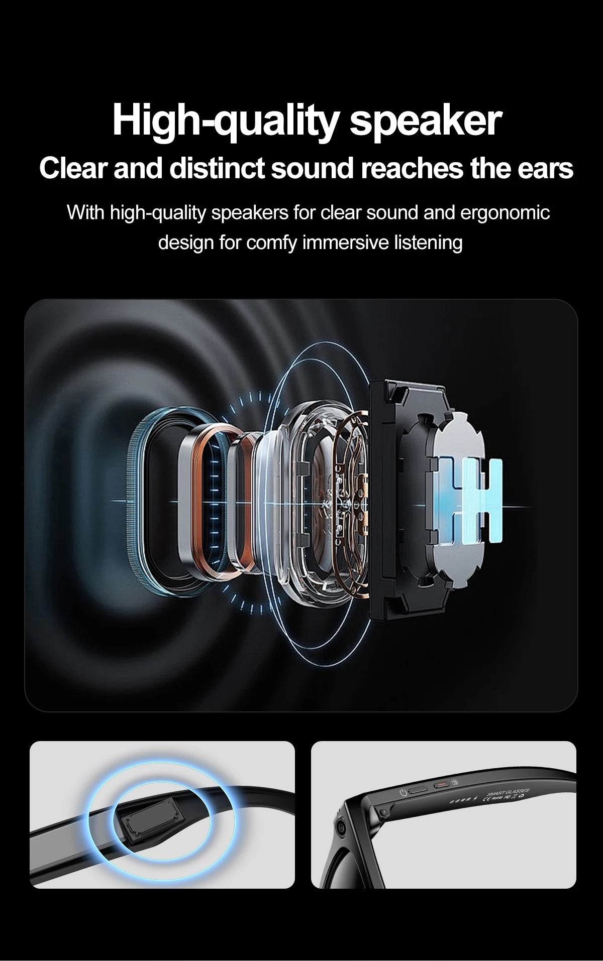 VRG Pro 3D VR Glasses – Immersive Full-Screen Virtual Reality for 5-7” Phones