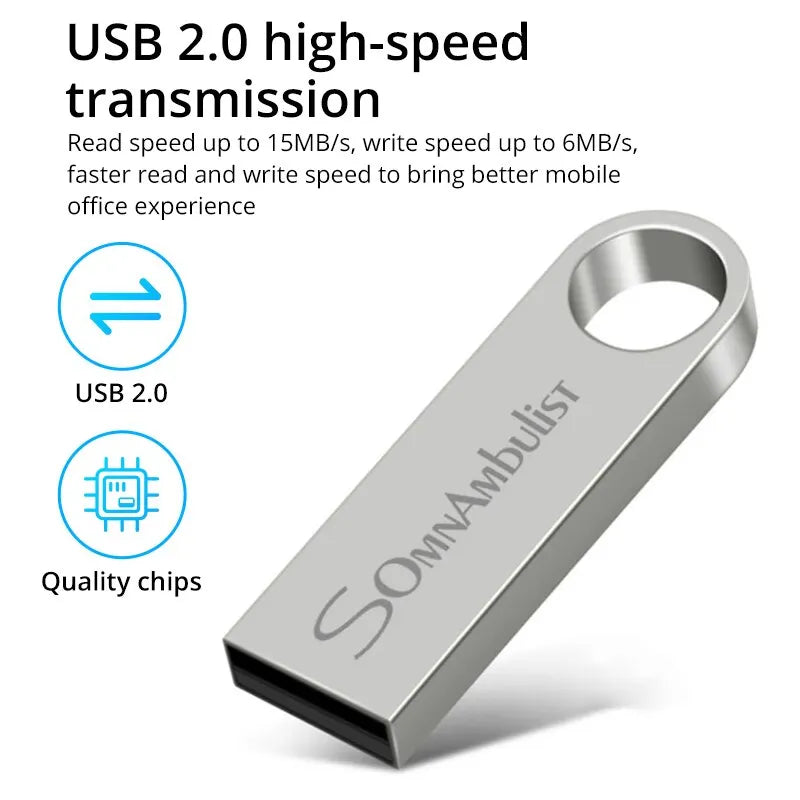 SomnAmbulist USB Flash Drive – 4GB to 128GB High-Speed USB 2.0 for PC & Mobile