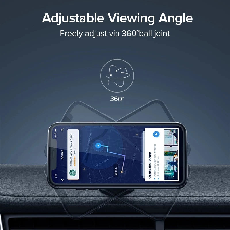Magnetic Phone Holder – Stick-on Car Dashboard or Wall Mount for iPhone, Samsung & Xiaomi