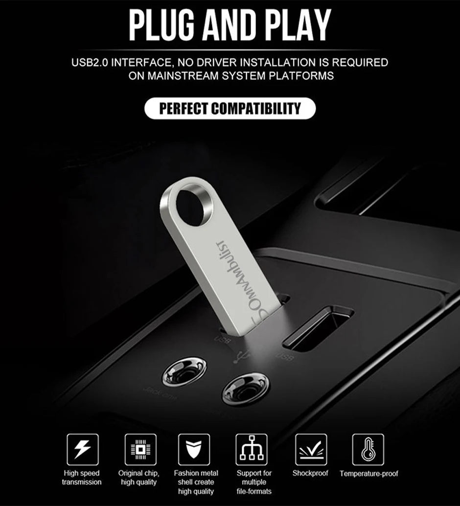 SomnAmbulist USB Flash Drive – 4GB to 128GB High-Speed USB 2.0 for PC & Mobile