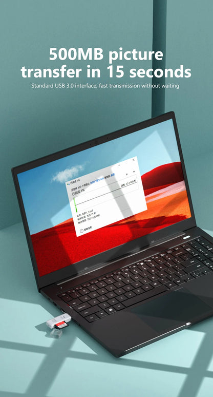 2-in-1 USB 3.0 Card Reader – SD & Micro TF High-Speed Adapter for PC & Laptop