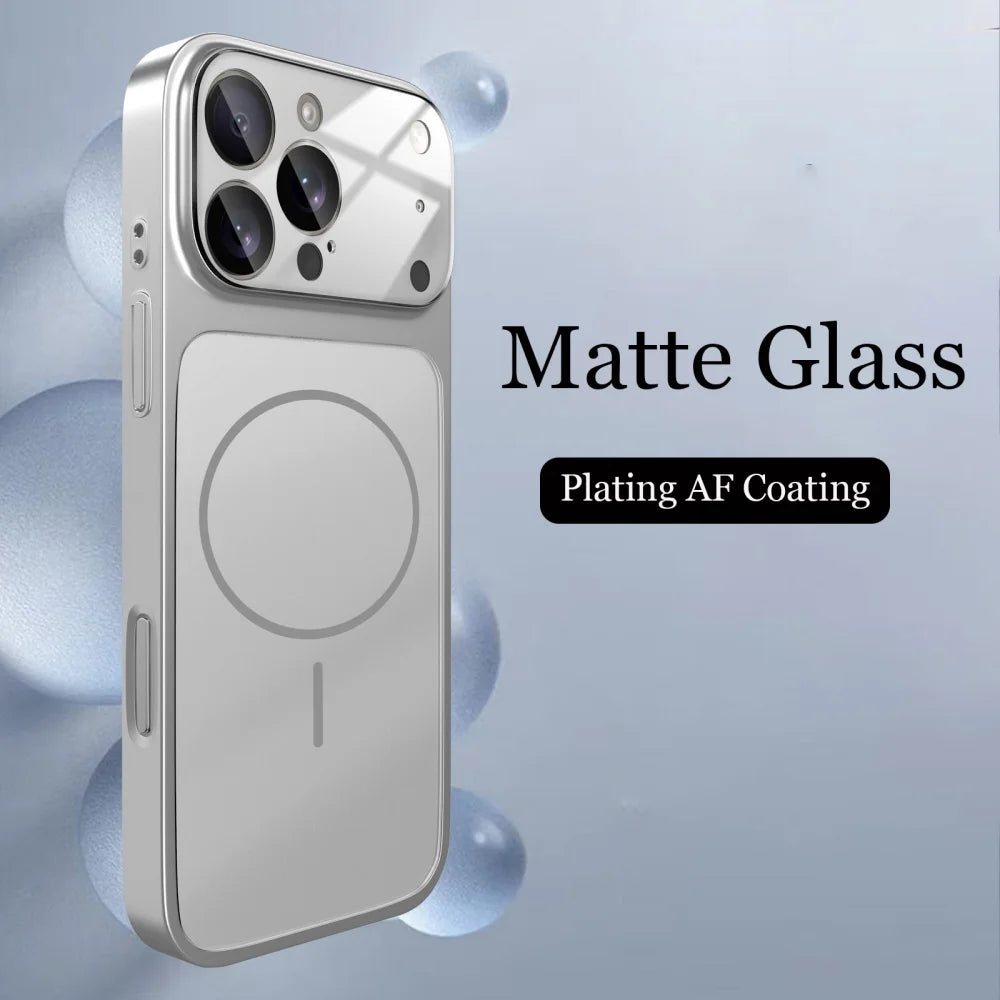 Original Glass Nano Matte Case For iPhone 17, 17 Air, 17 Pro Max, 17 Pro Magnetic For Magsafe Wireless Charging Armor Funda