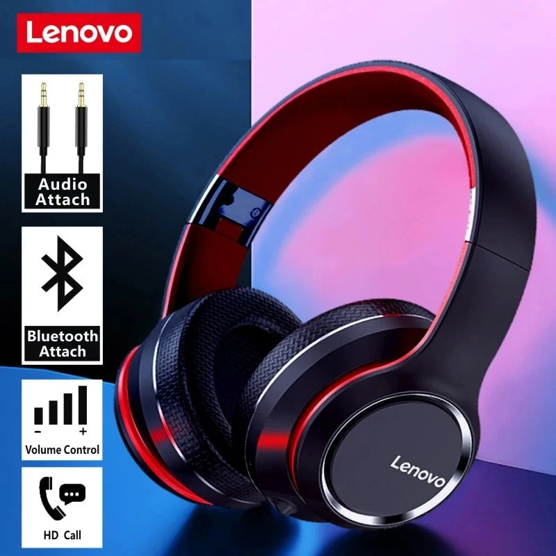Lenovo HD200 Wireless Headset – HiFi Stereo, Noise Cancelling, Great for Gaming & PC