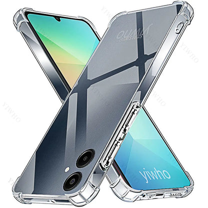 Transparent Soft Phone Case – Anti-Shock Cover for Samsung A06/A05/A55/A25/A15 Series