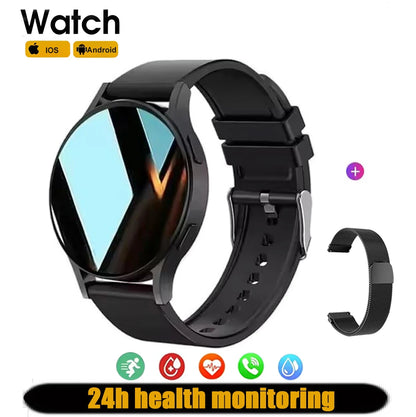 Smartwatch with Bluetooth Call – Waterproof Fitness Watch with Heart Rate & Sleep Monitor