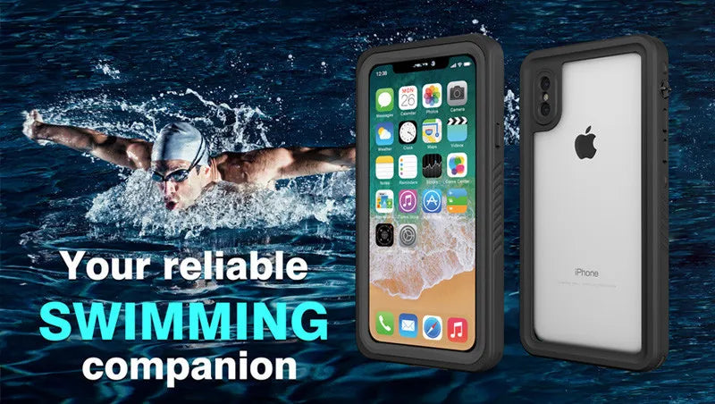 FS IP68 Waterproof Case – Clear Diving Phone Cover for iPhone 7 to 16 Series
