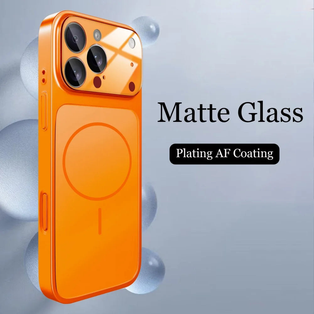 Original Glass Nano Matte Case For iPhone 17, 17 Air, 17 Pro Max, 17 Pro Magnetic For Magsafe Wireless Charging Armor Funda