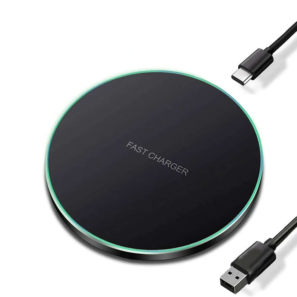 30W Fast Wireless Charger – Compatible with iPhone, Samsung & Xiaomi