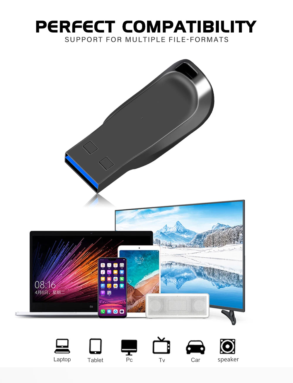 USB 3.0 Flash Drive – High-Speed PenDrive 16GB, 32GB, 64GB, 128GB Memory Stick