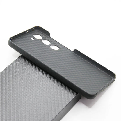 ZXKE Carbon Fiber Magnetic Case – Aramid Shell for Galaxy S23/S24/S25 Ultra, MagSafe & Car Mount Compatible