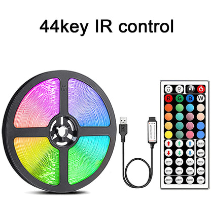 RGB LED Tape Lights 20m – 44-Key Remote for Wall, Home, and Party Decor