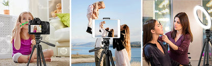 103cm Lightweight Tripod for Phone & Camera – Portable with Bluetooth Control & Desktop Stand