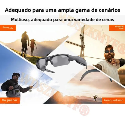 1080P HD Sports Camera Glasses – WiFi, 170° Wide Angle, Outdoor Action DV