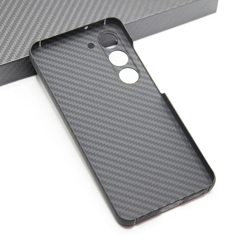 ZXKE Carbon Fiber Magnetic Case – Aramid Shell for Galaxy S23/S24/S25 Ultra, MagSafe & Car Mount Compatible