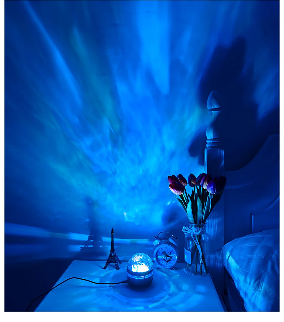 LED Galaxy Projector with Remote and USB – Star Light for Bedroom Decor