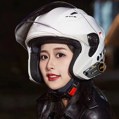 Bluetooth 5.3 Helmet Headset – Waterproof Hands-Free Speaker & MP3 Player for Motorcycle