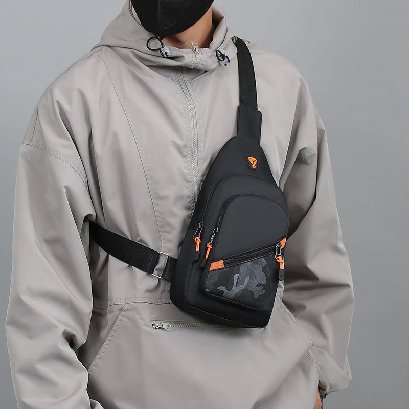 Men’s Chest Bag – Large Capacity Crossbody Shoulder Bag for Sports & Daily Use