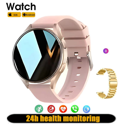 Smartwatch with Bluetooth Call – Waterproof Fitness Watch with Heart Rate & Sleep Monitor