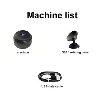 A9 2MP Mini WiFi Camera – Wireless Security Cam with Remote Monitoring for Smart Home