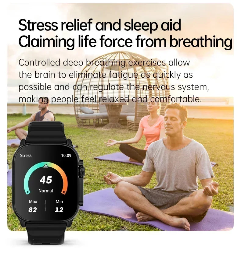 Smartwatch T900 U2 49mm – Bluetooth Call, NFC, GPS, Music, Games, Wireless Charging