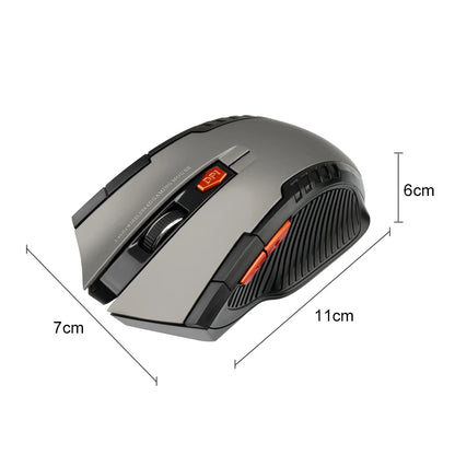 2.4G Wireless Gaming Mouse – 1600DPI, 6 Buttons, USB Receiver for PC & Laptop